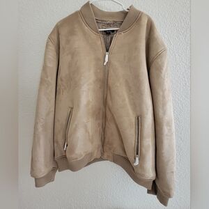 Brand New Taupe Bomber Jacket